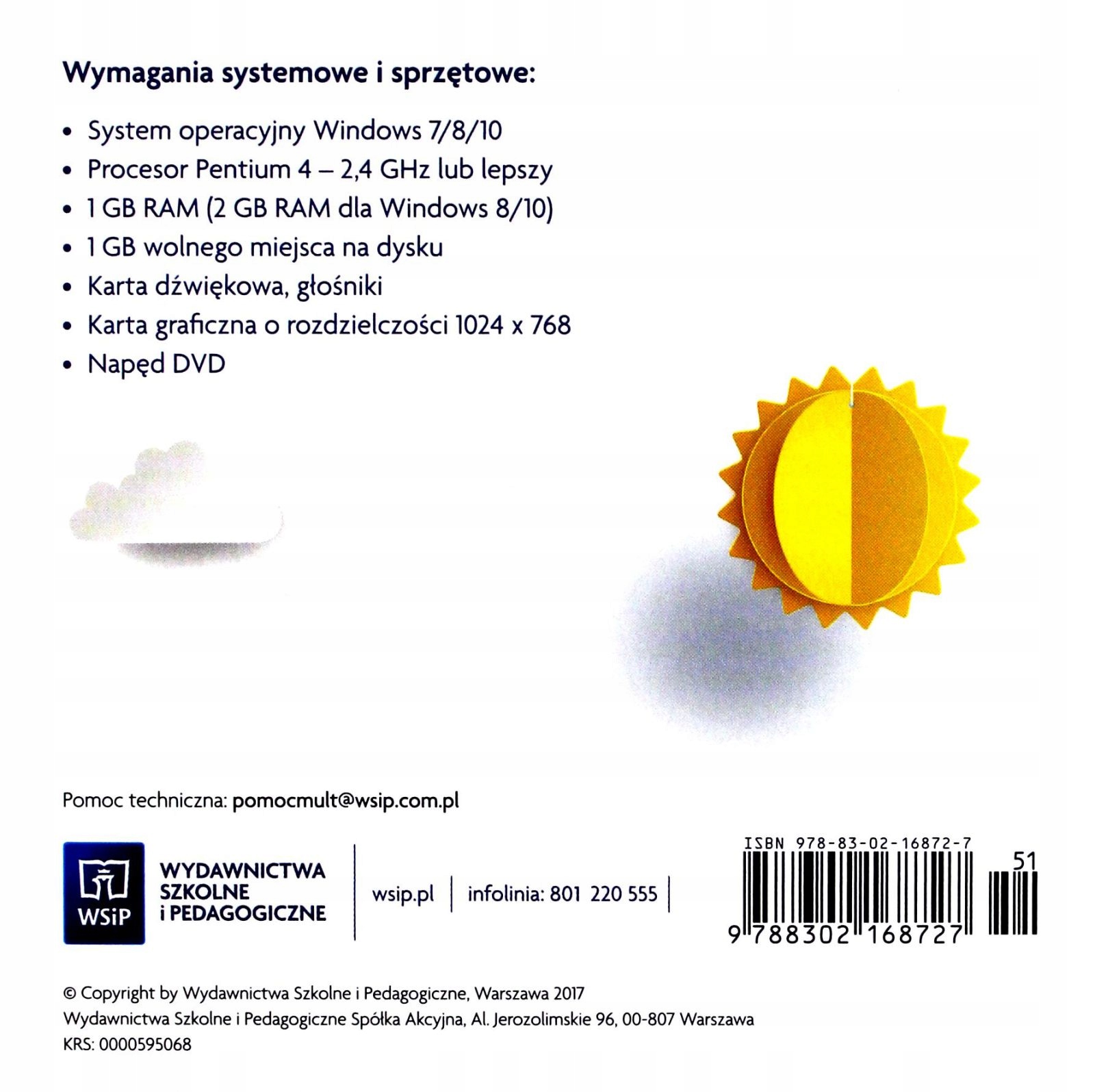 KALEJDOSKOP UCZNIA. INFORMATYKA PŁYTA CD KLASA 1 - Stan opakowania oryginalne