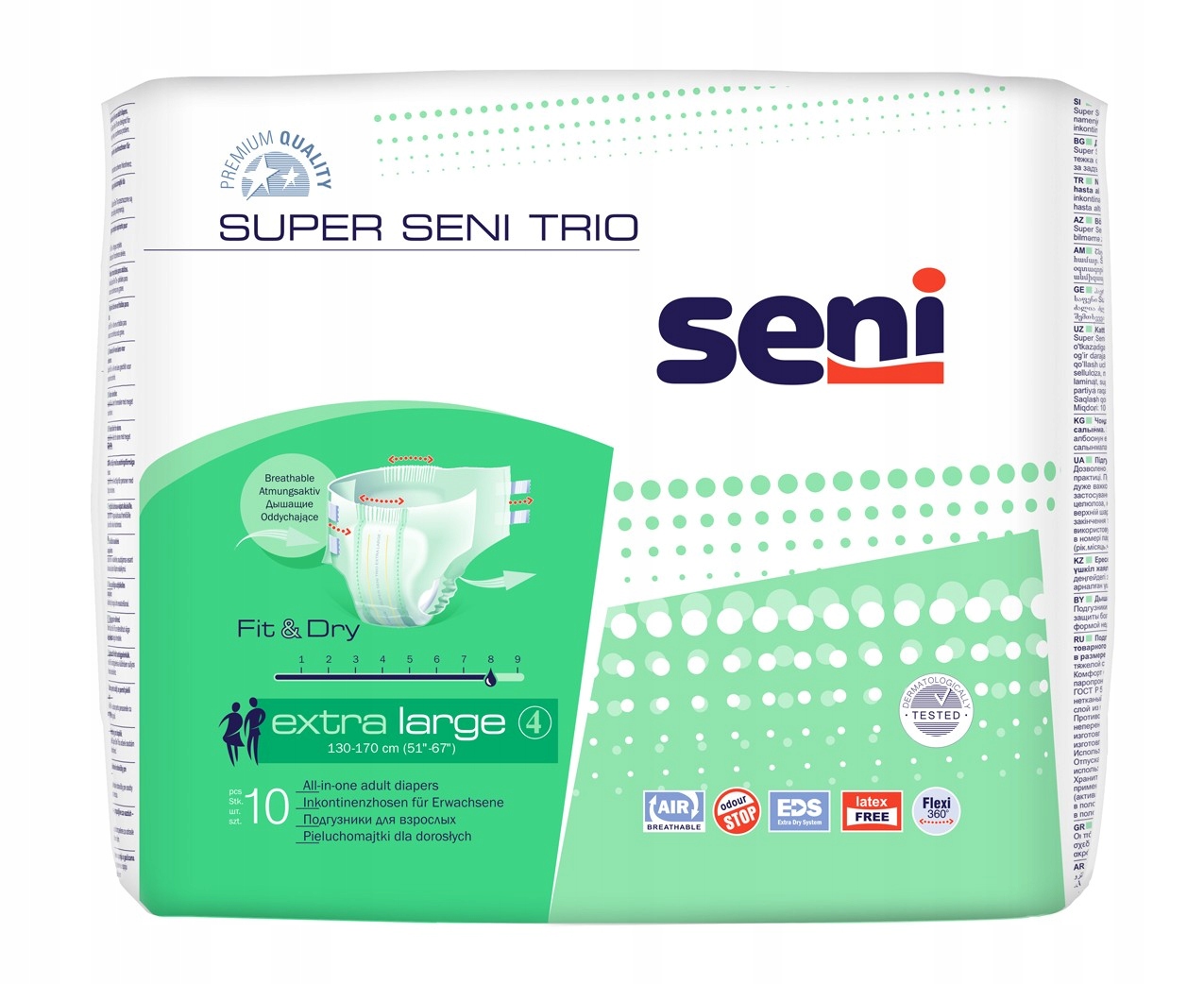 

Seni Trio Extra Large pieluchomajtki 10szt