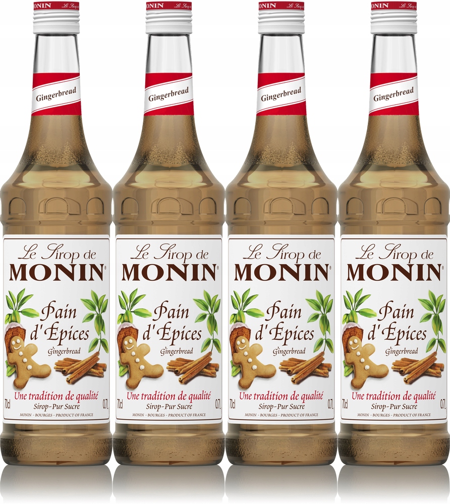 Syrop do kawy Monin Gingerbread- piernikowy 700 ml x4