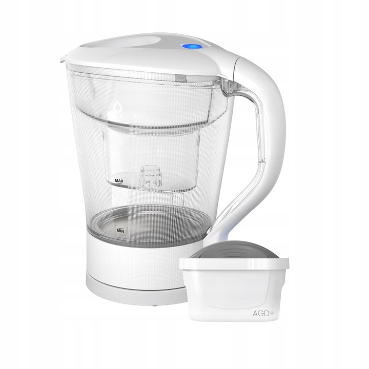 Elektryczny czajnik filtrujący Dafi 2w1 biały z 6 wkładami Agd+ Unimax