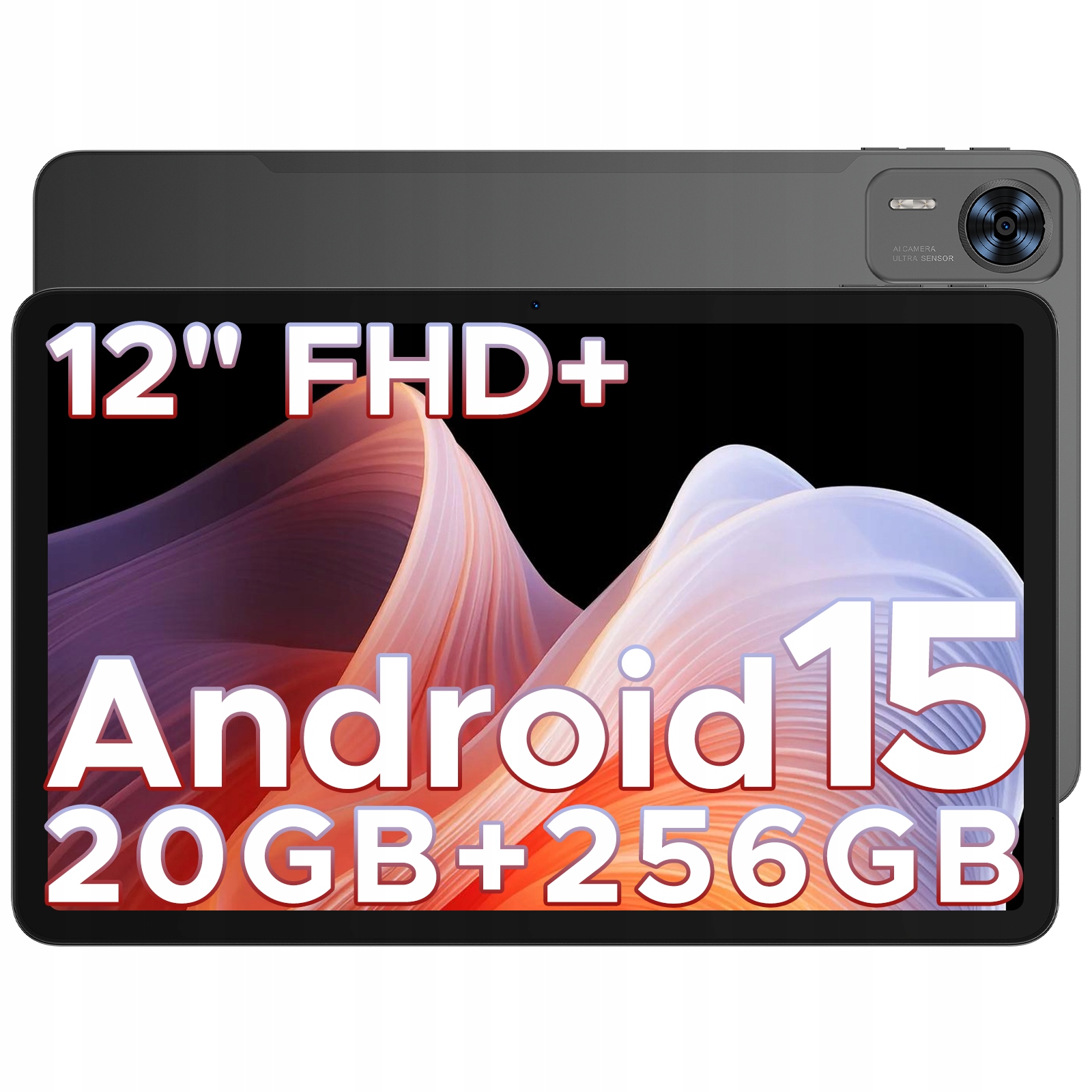 Doogee T36 Tablet 12“ Android 32+256GB 2.4K 8800mAh BT5.0/OTG/4G Lte Sim