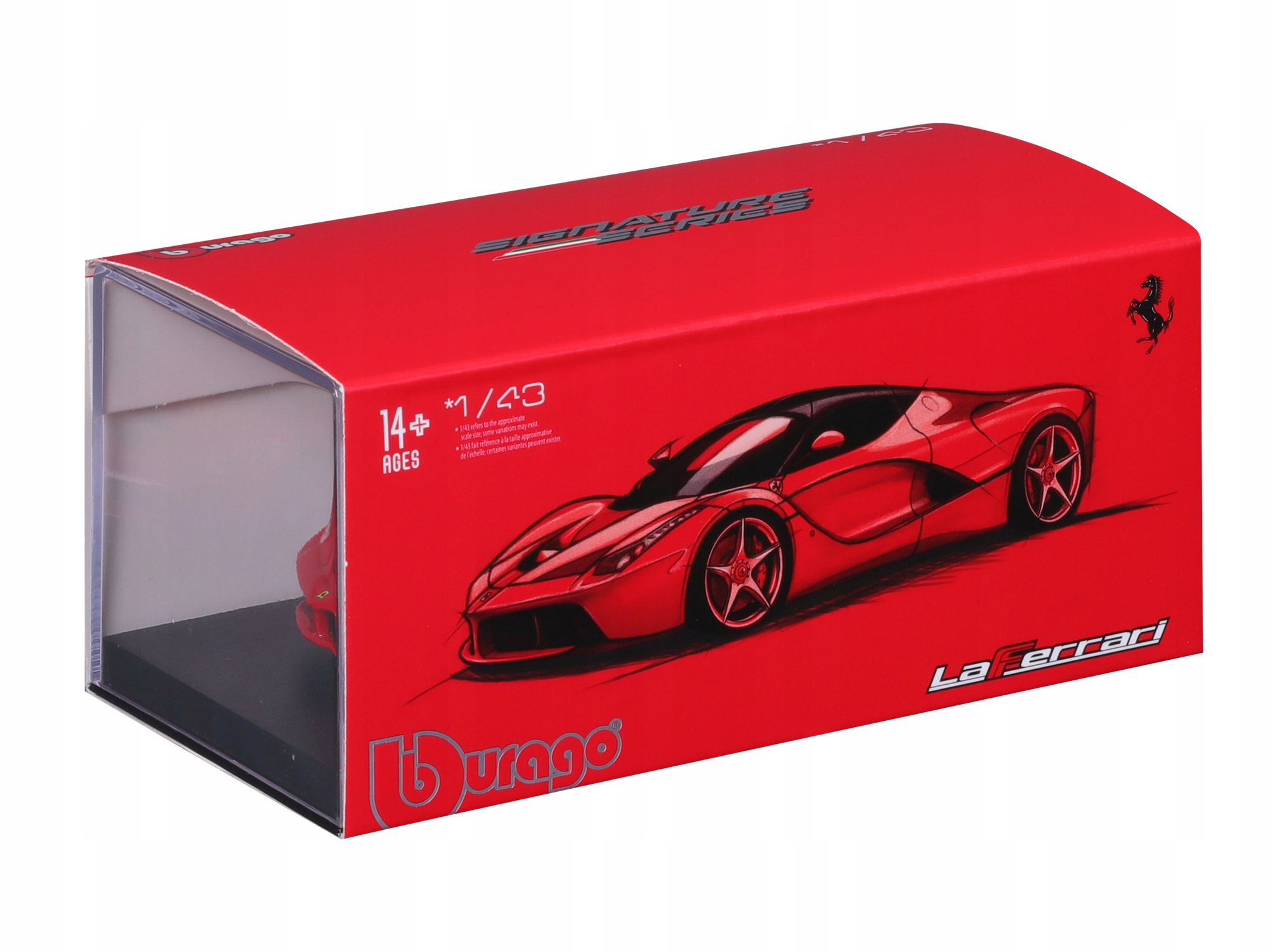 LaFerrari 1:43 Bburago SIGNATURE 18-36902 CZERWONY MODEL WŁOSKI SAMOCHÓD Marka Bburago