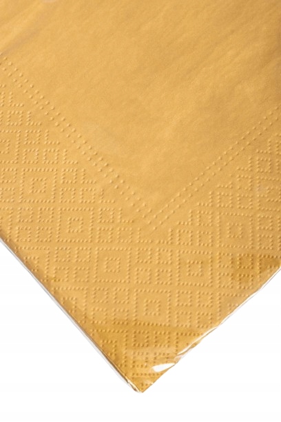 SERWETKI ZŁOTE PAPIEROWE SKŁADANE 1/4 33x33cm SYLWESTER 20 SZT. Marka Paw