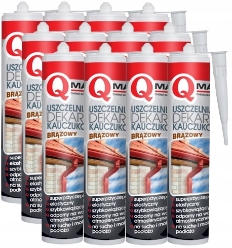 Silikon DEKARSKI BRĄZOWY BRĄZ uszczelniacz kauczukowy 300 ml QMAR EAN (GTIN) 05908287980730