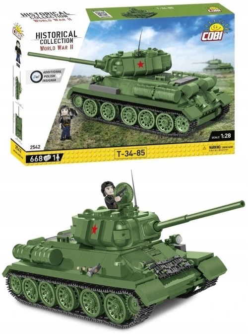 

Klocki Cobi 2542 Radziecki Czołg Średni T-34/85