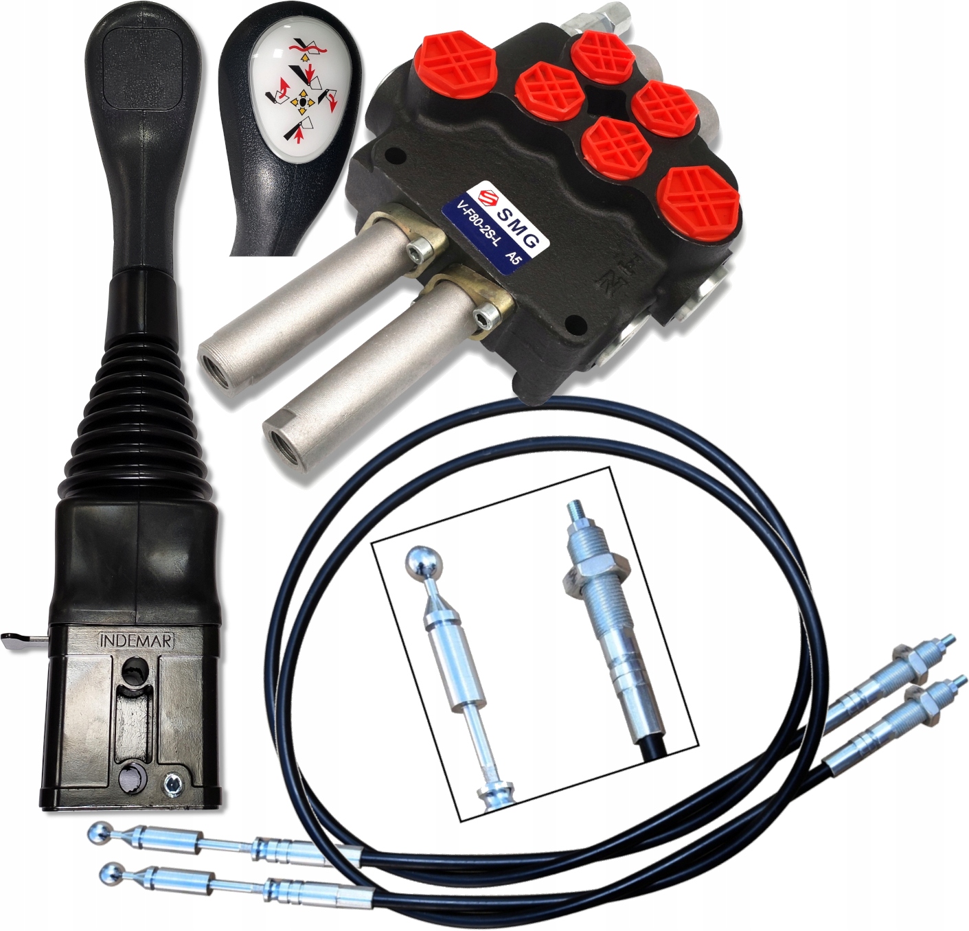 

Zestaw 2 Sek Do Tura Rozdzielacz Joystick Linki 80