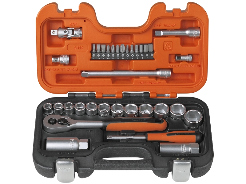 nástrčné kľúče 3/8" a bity 1/4" Bahco [S330]