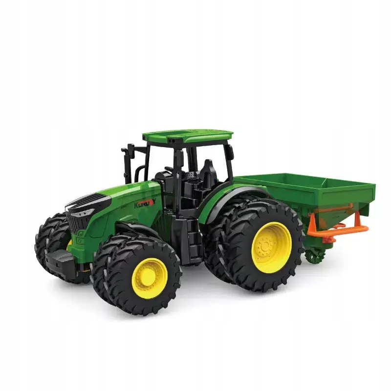 

Traktor z maszyną rolniczą Rozsiewaczem Siewnikiem