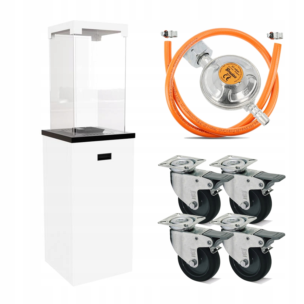 Terasový ohrievač Patio Light Biely Kratki