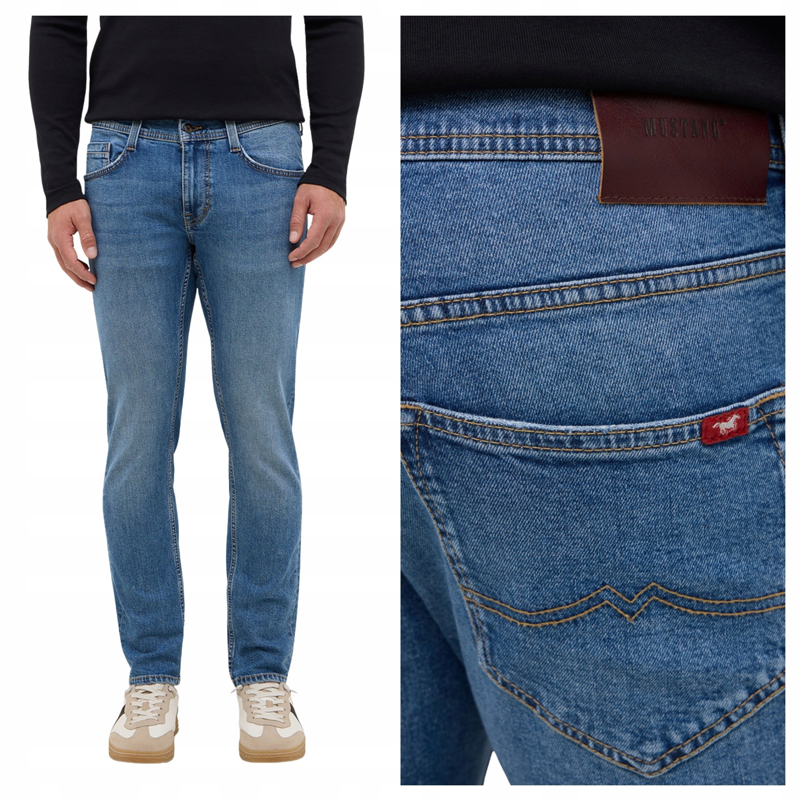 Pánské džíny Mustang Oregon Slim Modré Denim Přiléhavé W32 L36