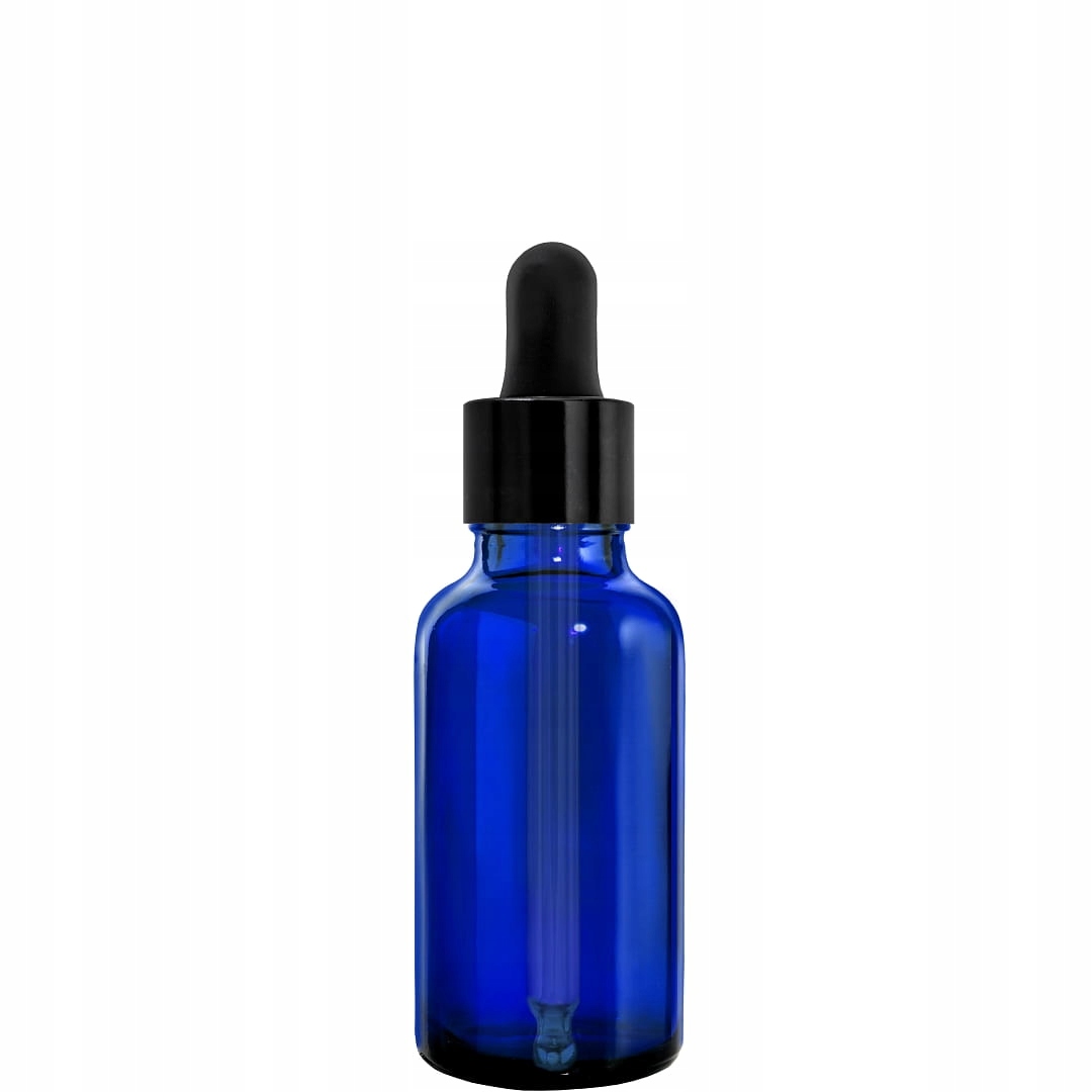 

Butelka Szklana 30ML Niebieska Z Pipetą Czarną Poł
