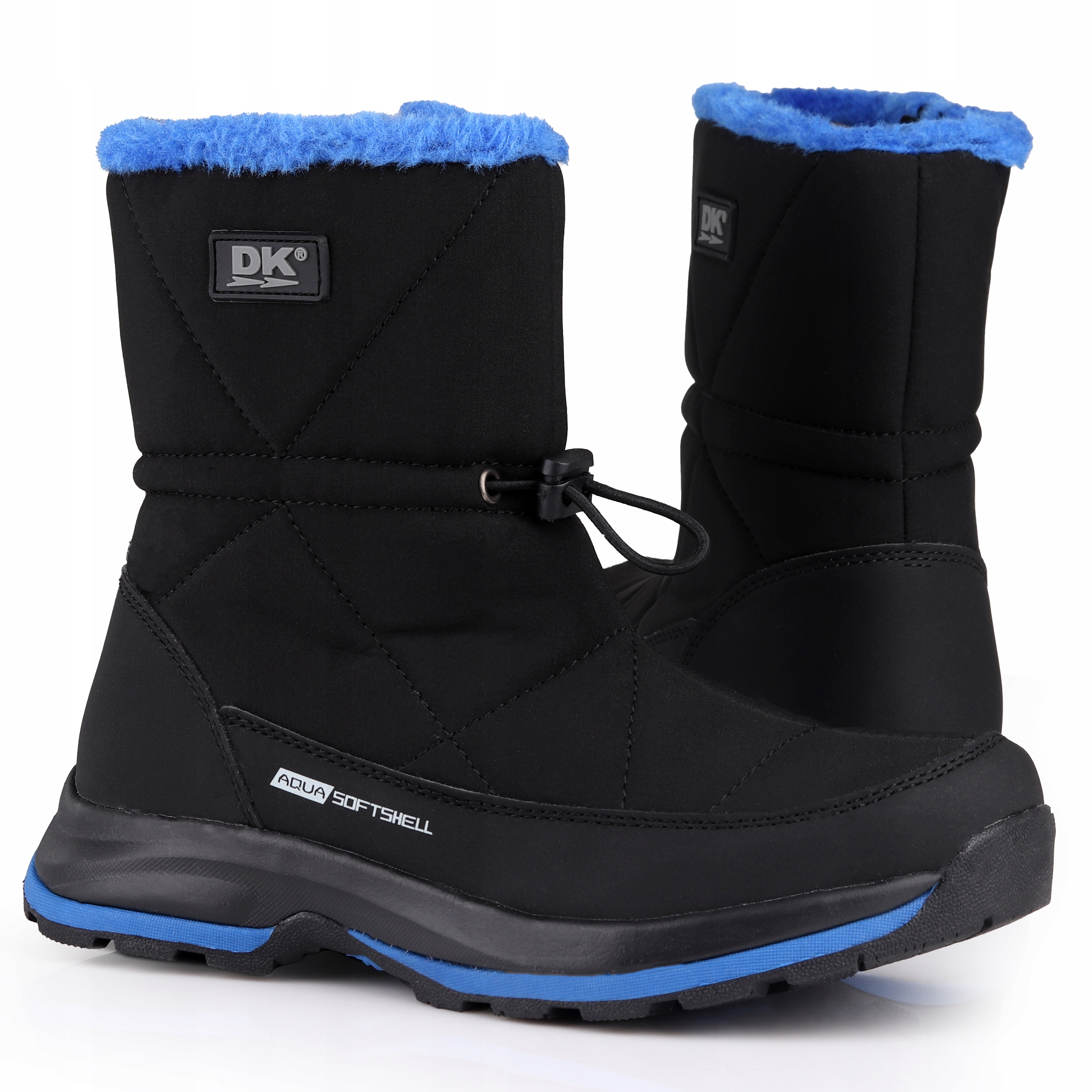 Dámské vysoké boty Dk Akra Blk/blue Zateplené Nepromokavé AquaSoftshell