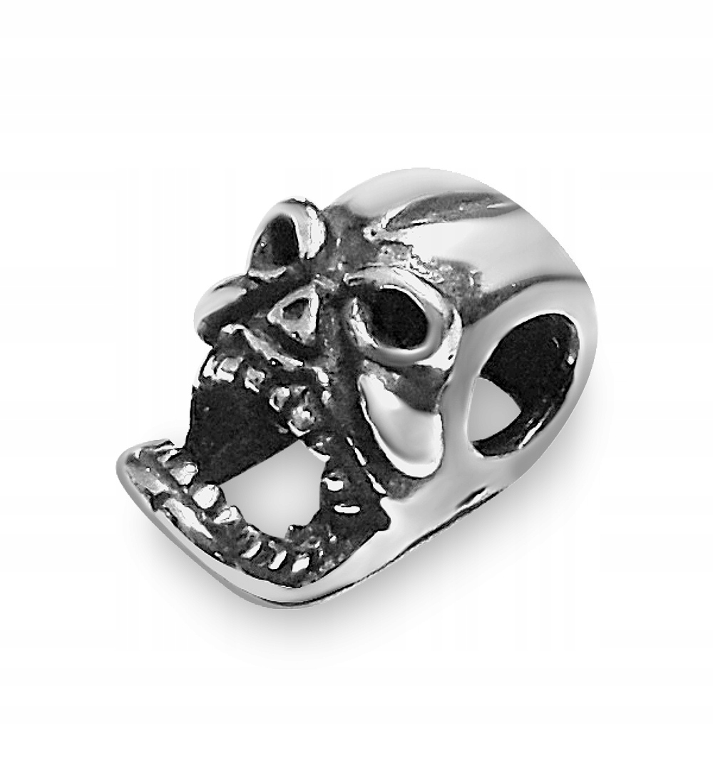 

24 Pandorka Beads Czaszka Czacha Srebro 925 Oksyda