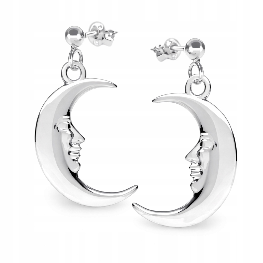 Stříbrné náušnice Dýka Měsíc Měsíce Stříbro 925