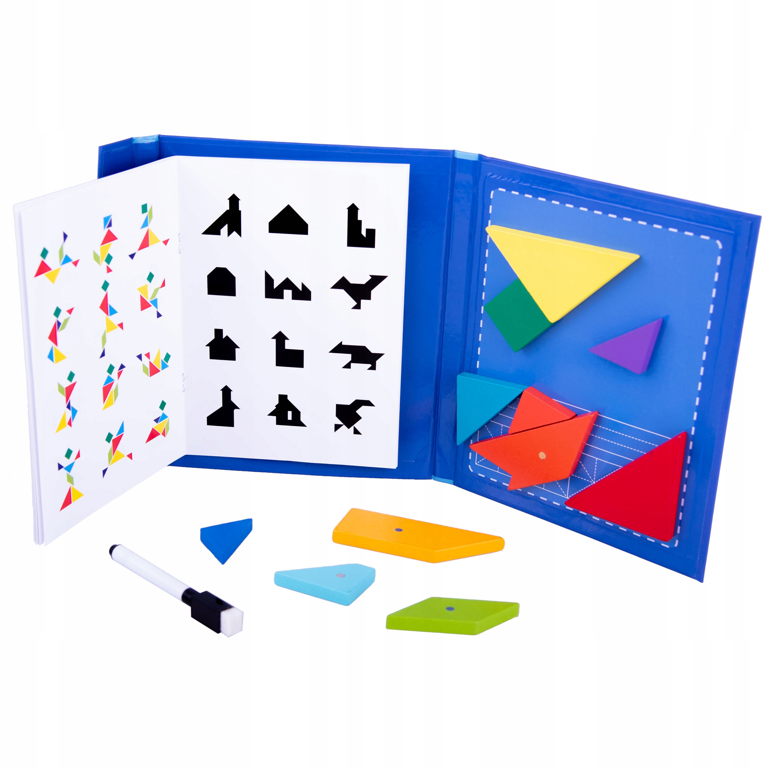 

Tangram Klocki Książeczka Układanka Magnetyczna