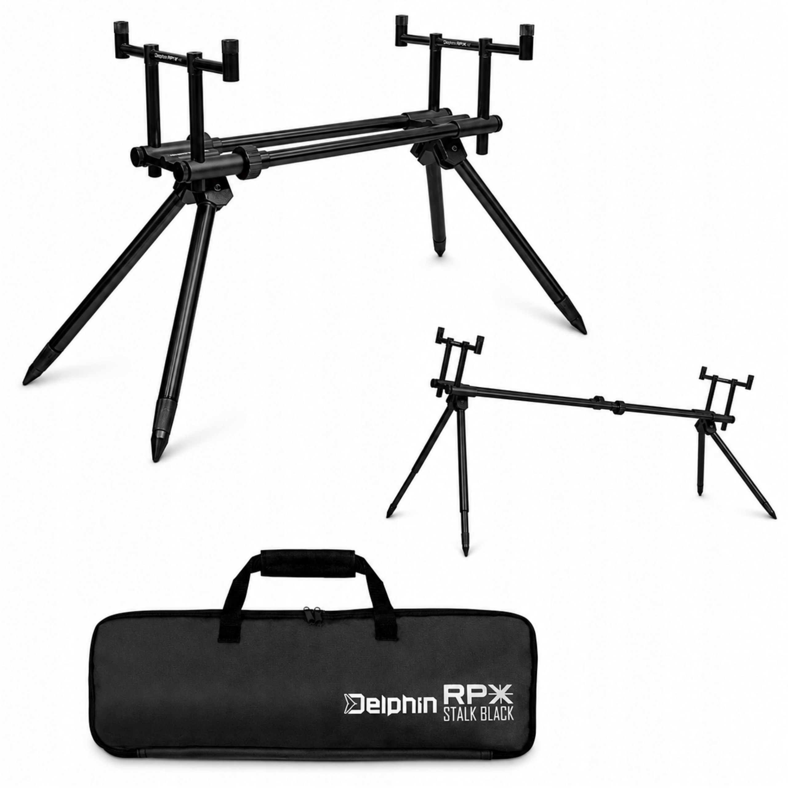 Rodpod Delphin Rpx Stalk BlackWay Aluminiowy Stojak Karpiowy na 2 wędki