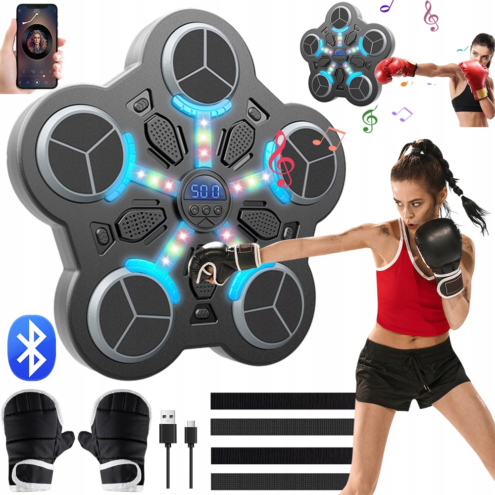 Boxovací Trenažér Hudební Tabule Bluetooth 3 Rychlosti Dárek