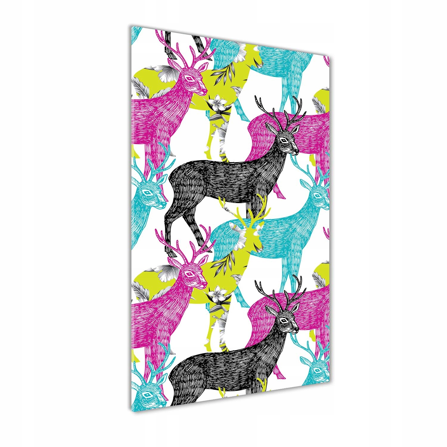 

Foto obraz szkło akrylowe Kolorowe jelenie 70x140