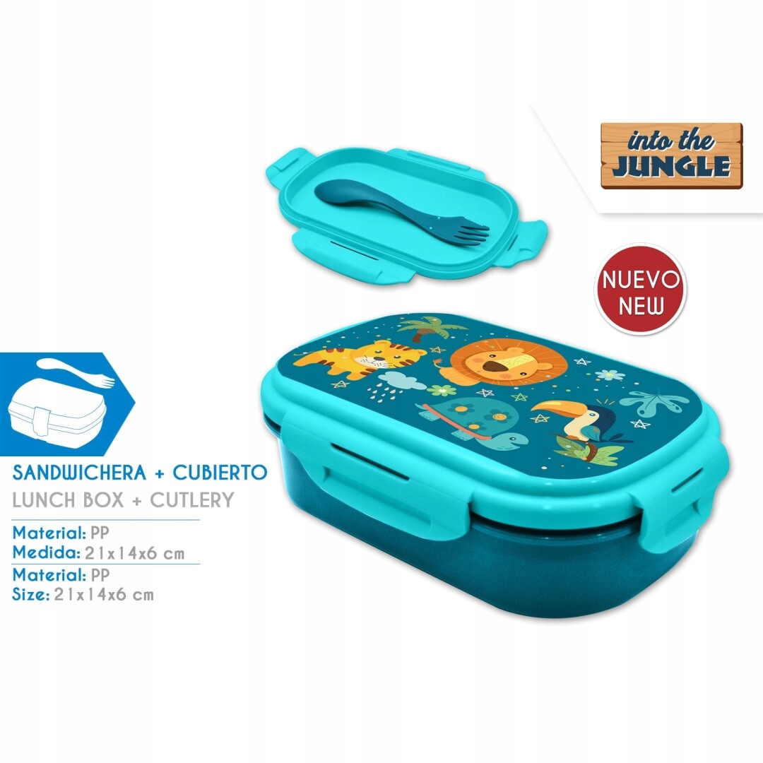 LUNCHBOX ŚNIADANIÓWKA ANIMALS ZOO DLA DZIECI Marka inna