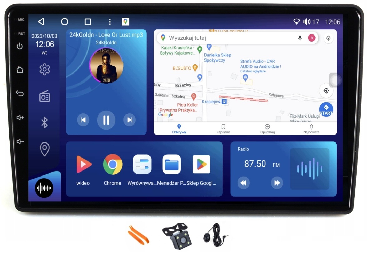Radio Android Navigácia Chrysler Dodge Jeep Mitsubishi 6/128GB CarPlay Gps