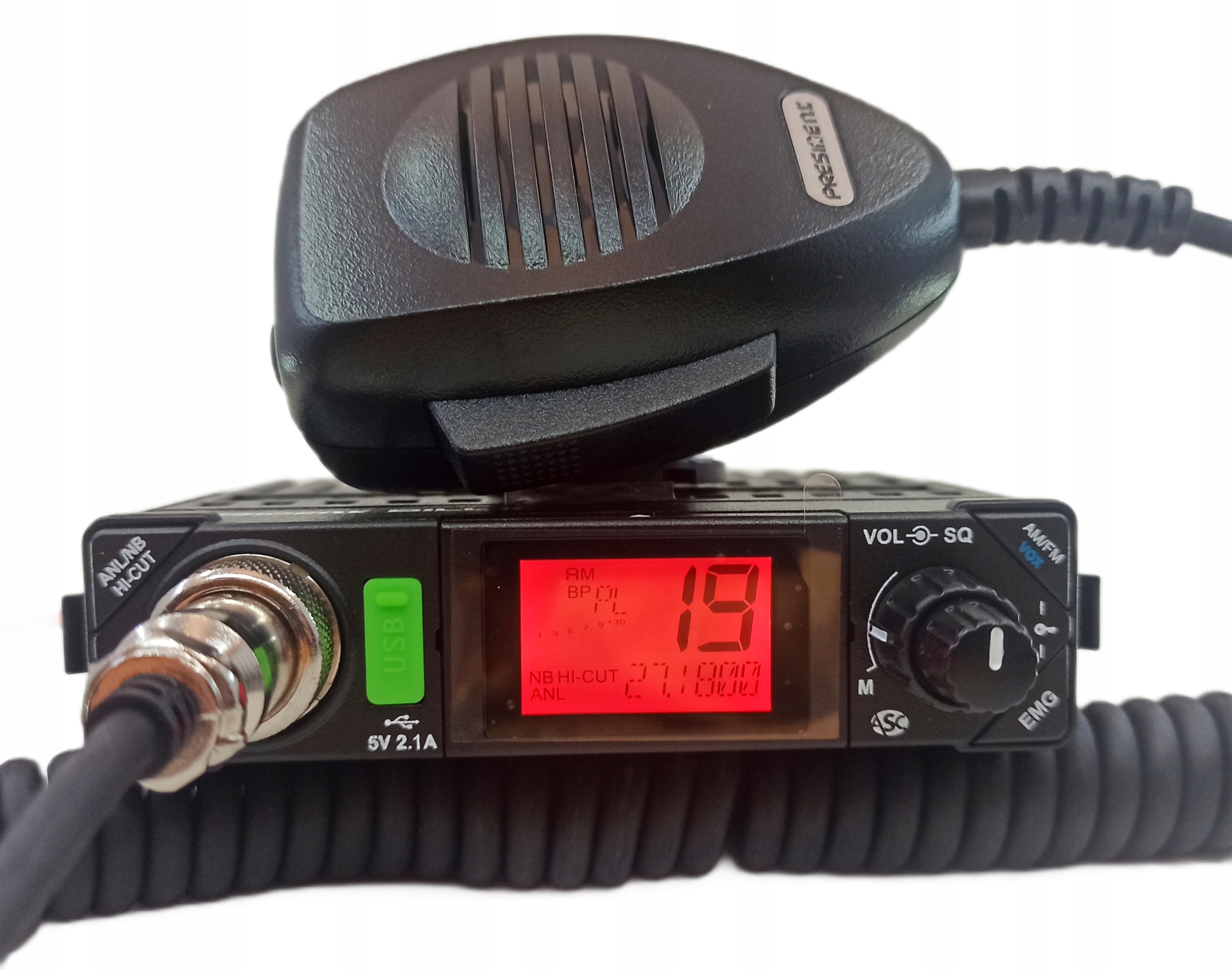 CB Radio President BILL II Informacje o bezpieczeństwie CE