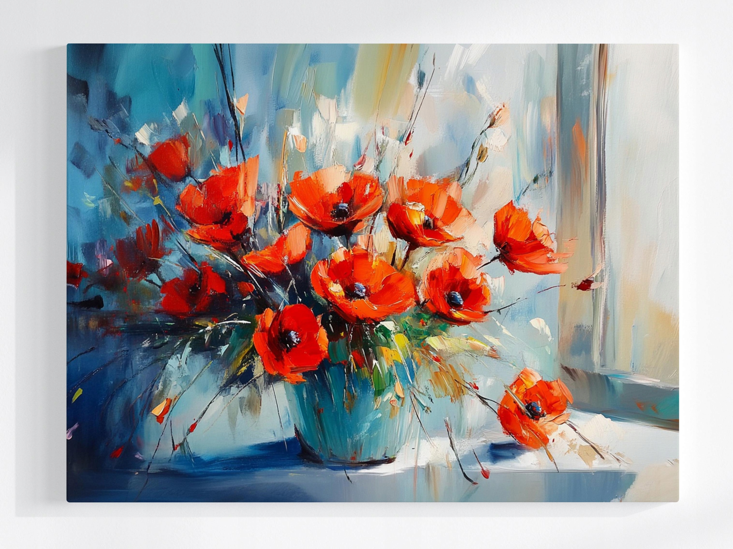 Obraz Na Plátně Canvas Příroda Dekorace Květiny Máky Kytice Vázanka 100x75