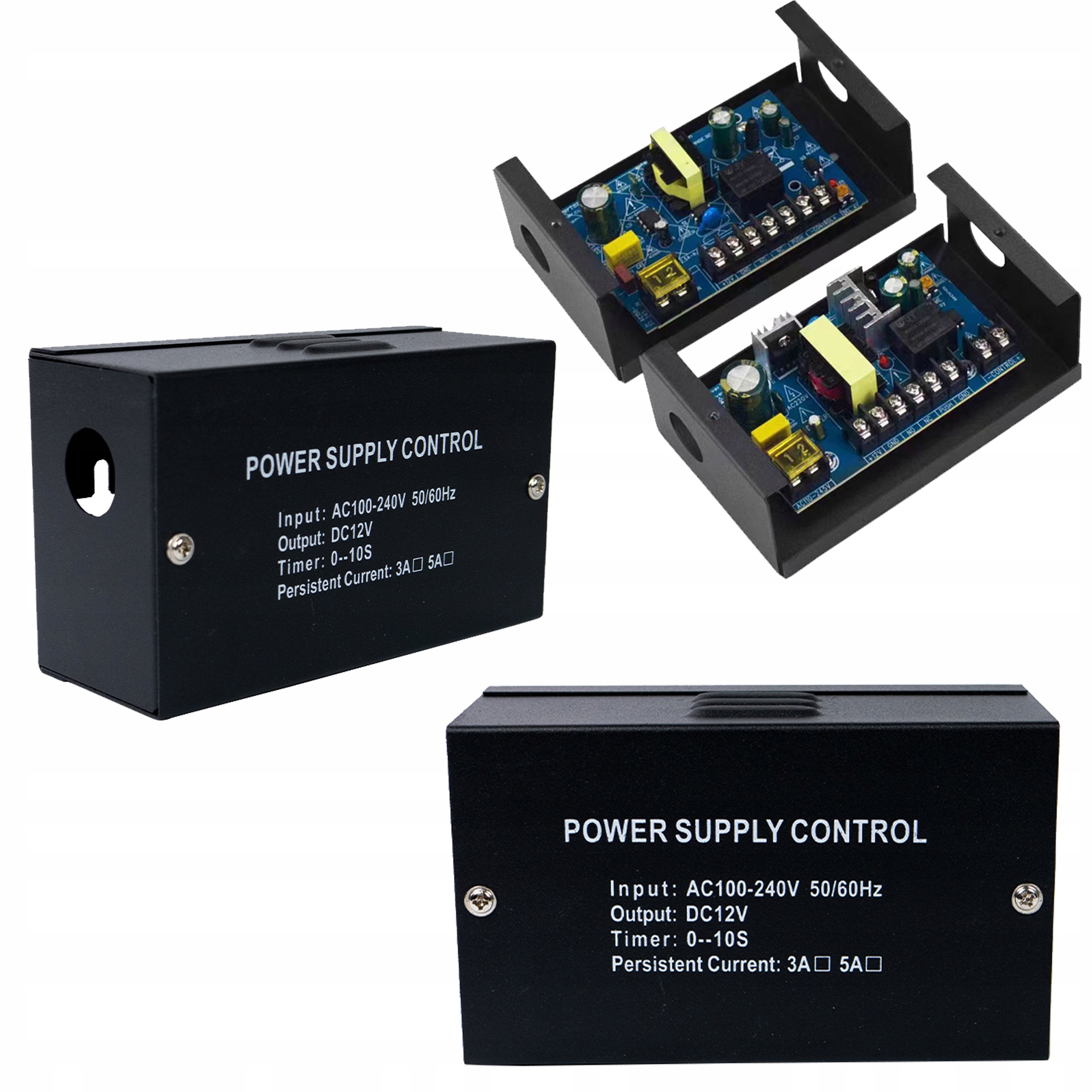 Napájecí Zdroj Pro Systémy Kontroly Přístupu DC12V 5A AC100-240V, Časová Regulace