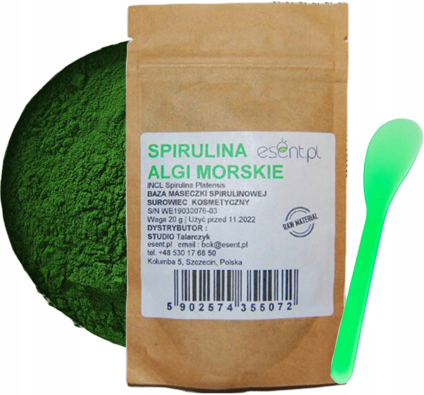 

Naturalne Algi Morskie maseczka szpatułka Zestaw
