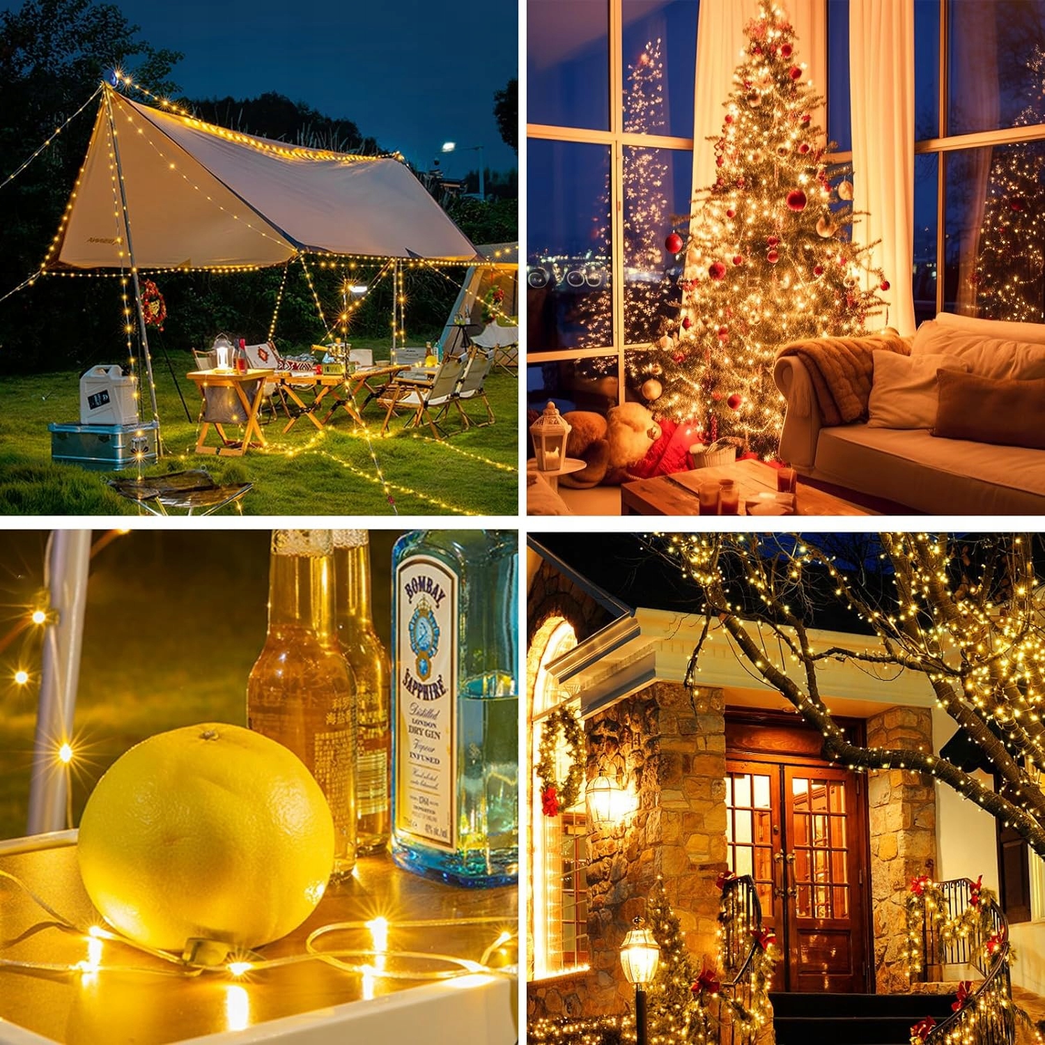 OŚWIETLENIE NAMIOTU KEMPINGOWEGO LED CIEPŁE ŚWIATŁO + BIAŁE ŚWIATŁO 1800MAH Kod producenta światło namiotu