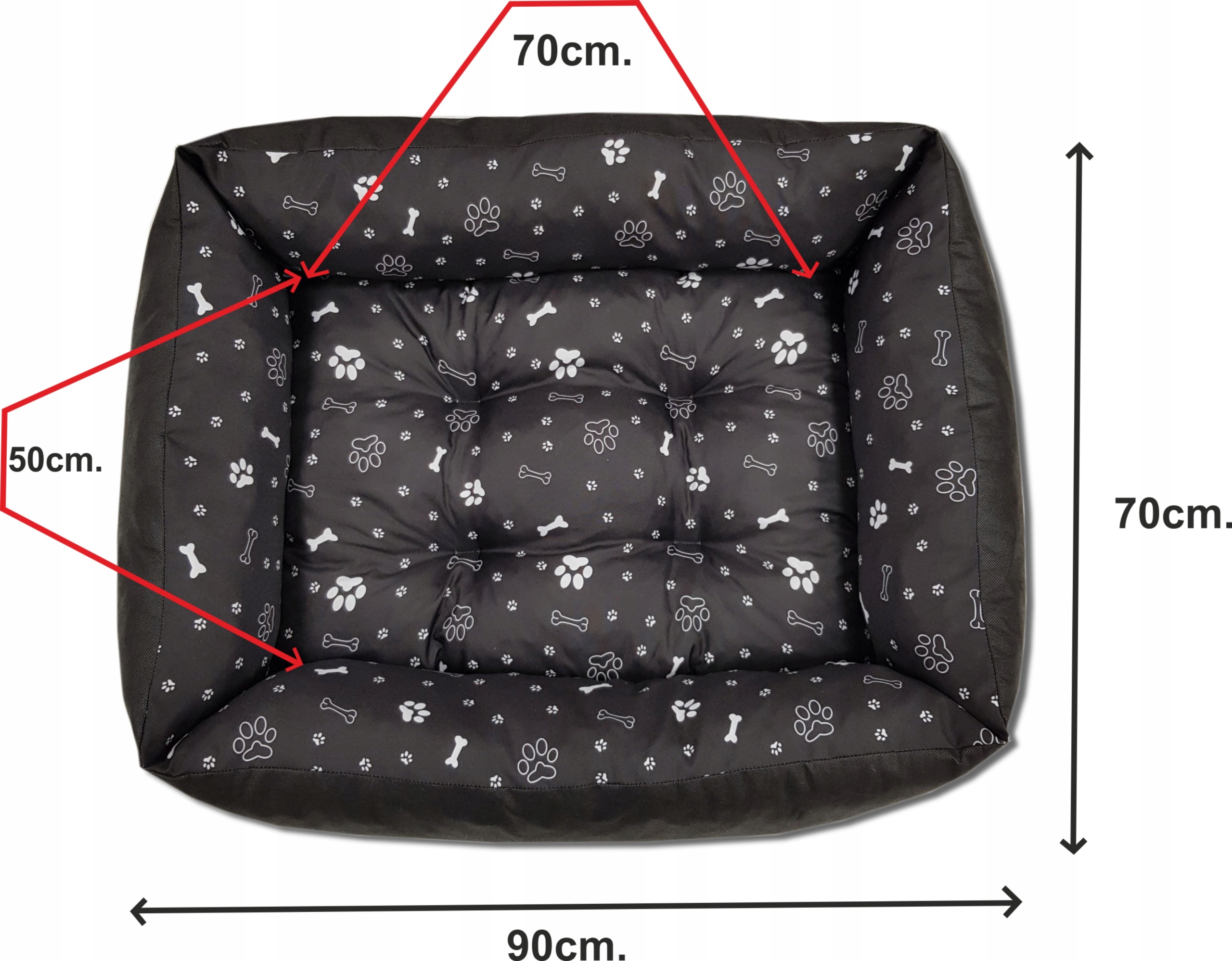 Legowisko dla psa kanapa WODOODPORNE 95 X 75 łapki Marka Odol-Plusz
