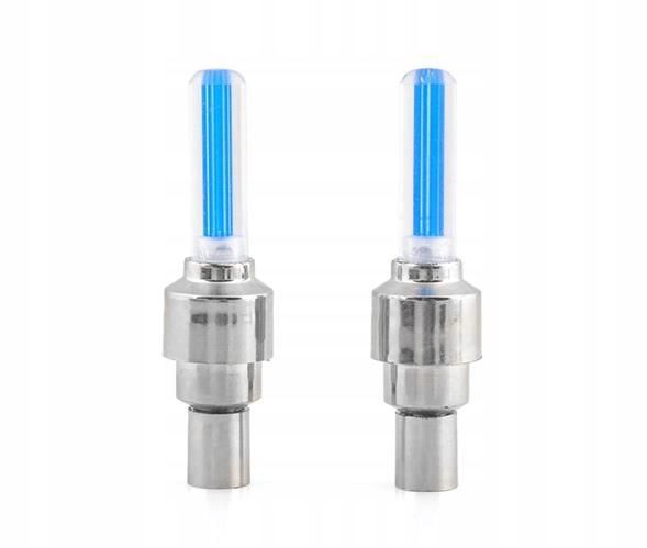 #370 WENTYLE ŚWIECĄCE DO ROWERA NIEBIESKIE 2 SZT