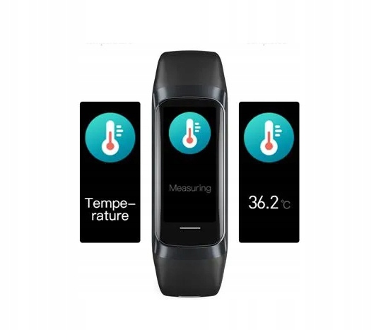SMARTWATCH DAMSKI Rubicon SMARTBAND AMOLED POLSKIE MENU OPASKA DAMSKA FIT Kolor różowy