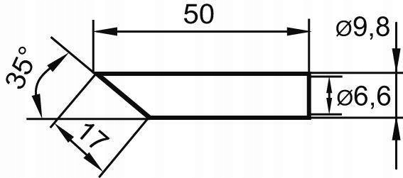 Grot lutowniczy 35 0832LDLF 17mm Ersa