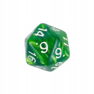 ZESTAW 5 KOSTEK K20 RPG JASTRZĘBIA TWIERDZA KOŚĆ DWUDZIESTOŚCIENNA Liczba ścian 20