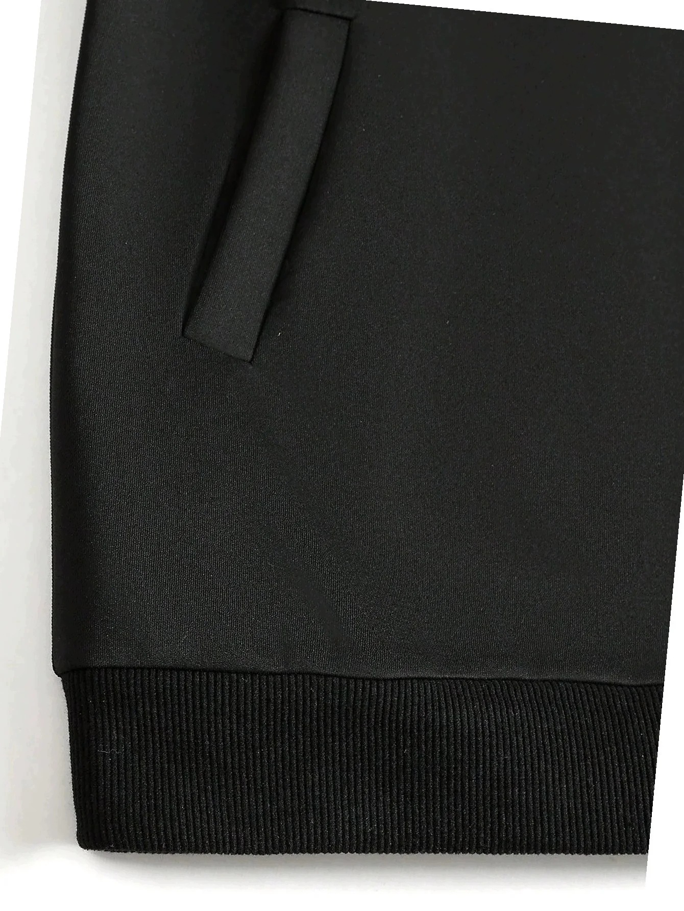 Teplákovka Komplet Mikina Casual Pánské s kalhotami Černá 3XL 46