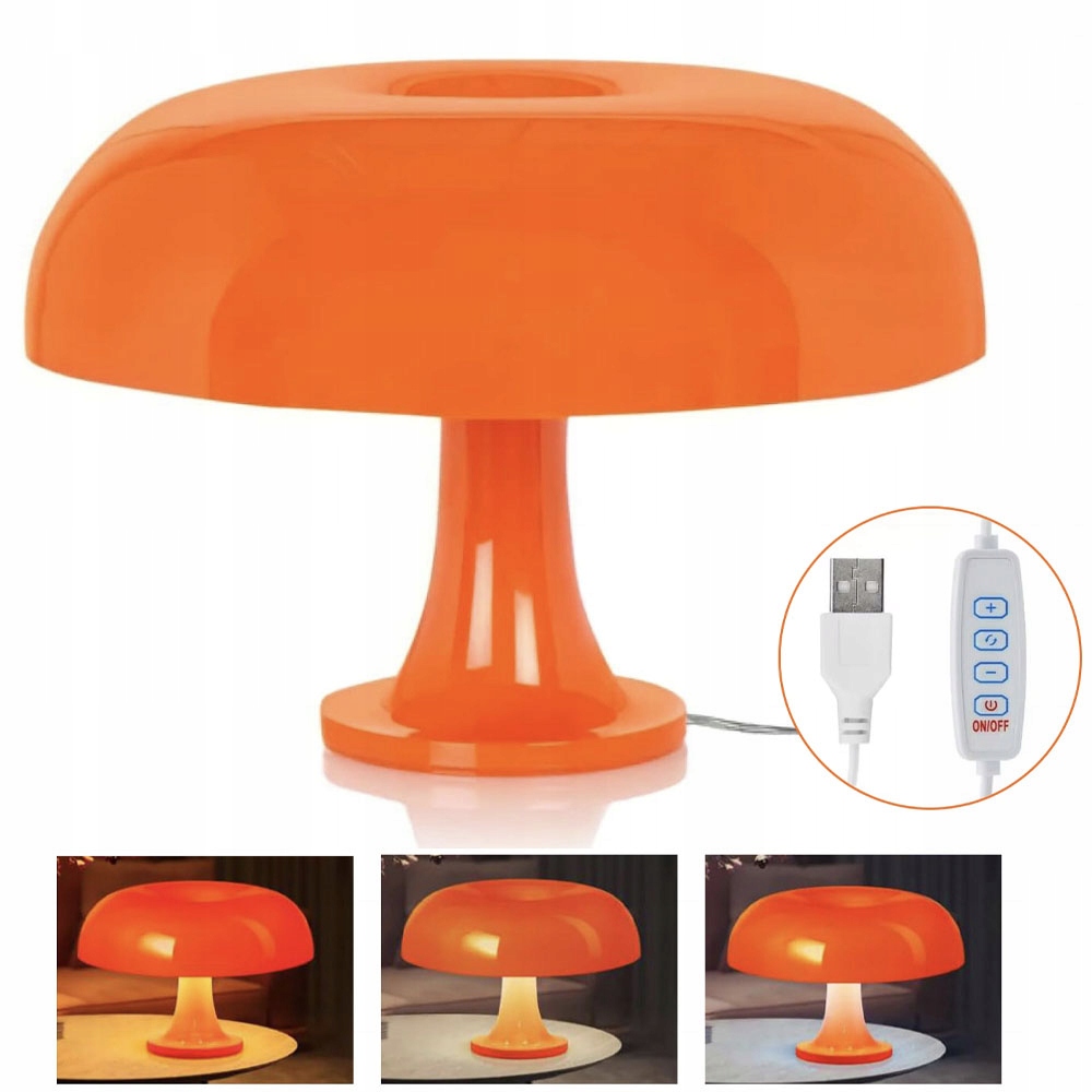 Stolní Houbová Lampa Se 3 Barevnými Teplotami Do Ložnice Obývacího Pokoje V Baru