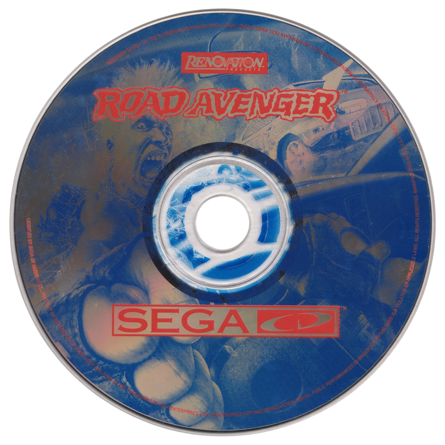Road Avenger, Sega CD, NTSC-U Sega Megadrive pudełkowa