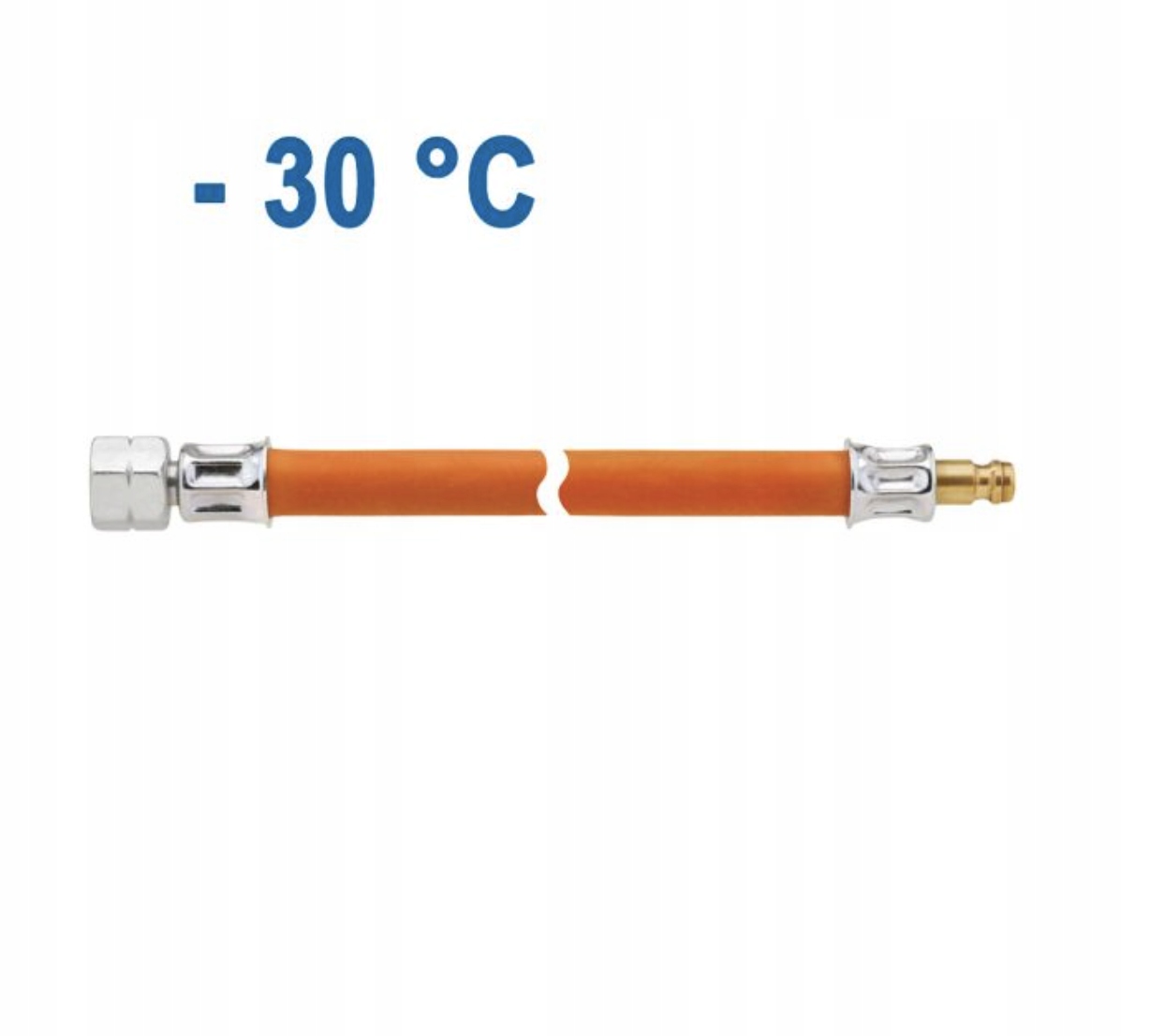 Przewóg gazowy z szybkozłączką 80 cm 1/4 cala