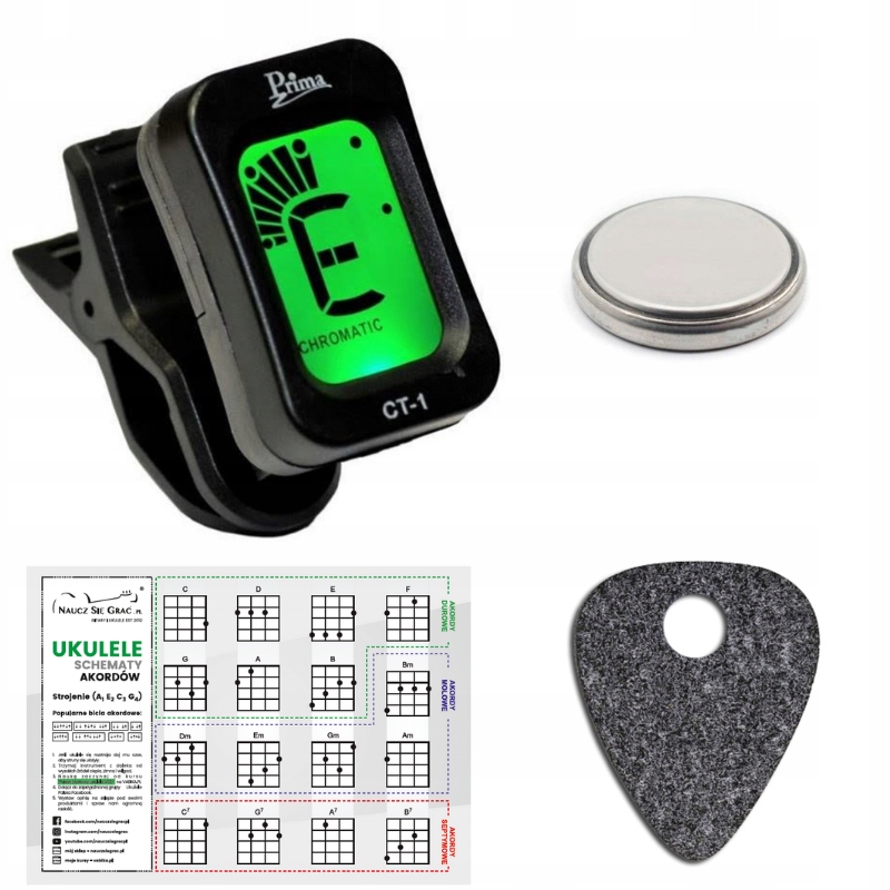 TUNER / STROIK DO GITARY SKRZYPIEC UKULELE BASU