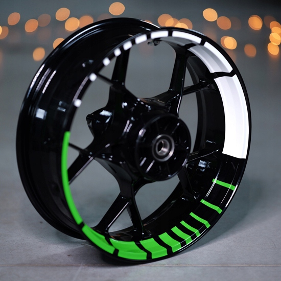 Loading Wheel 2 Samolepky pásky na kola ráfky rámy motocyklů pro Kawasaki