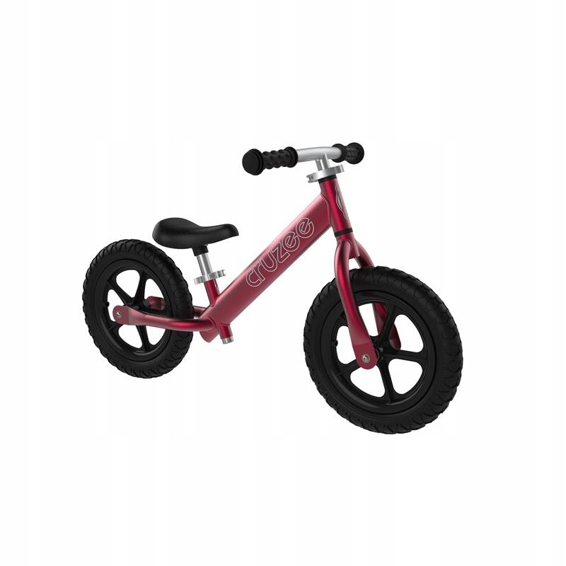 Rowerek biegowy Cruzee 1.9 kg 12" Czerwony/czarne koła. Nev