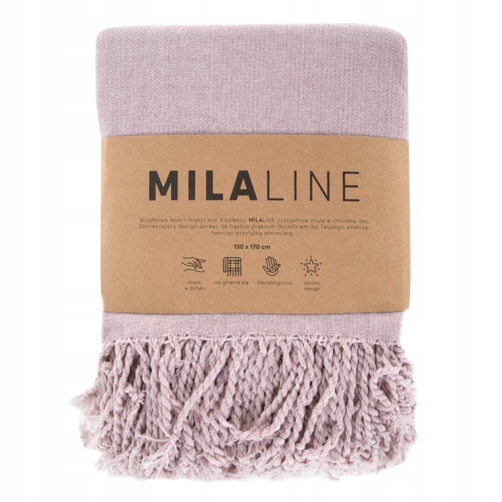 Deka na přehoz Akryl 130x170 Eurofirany růžová