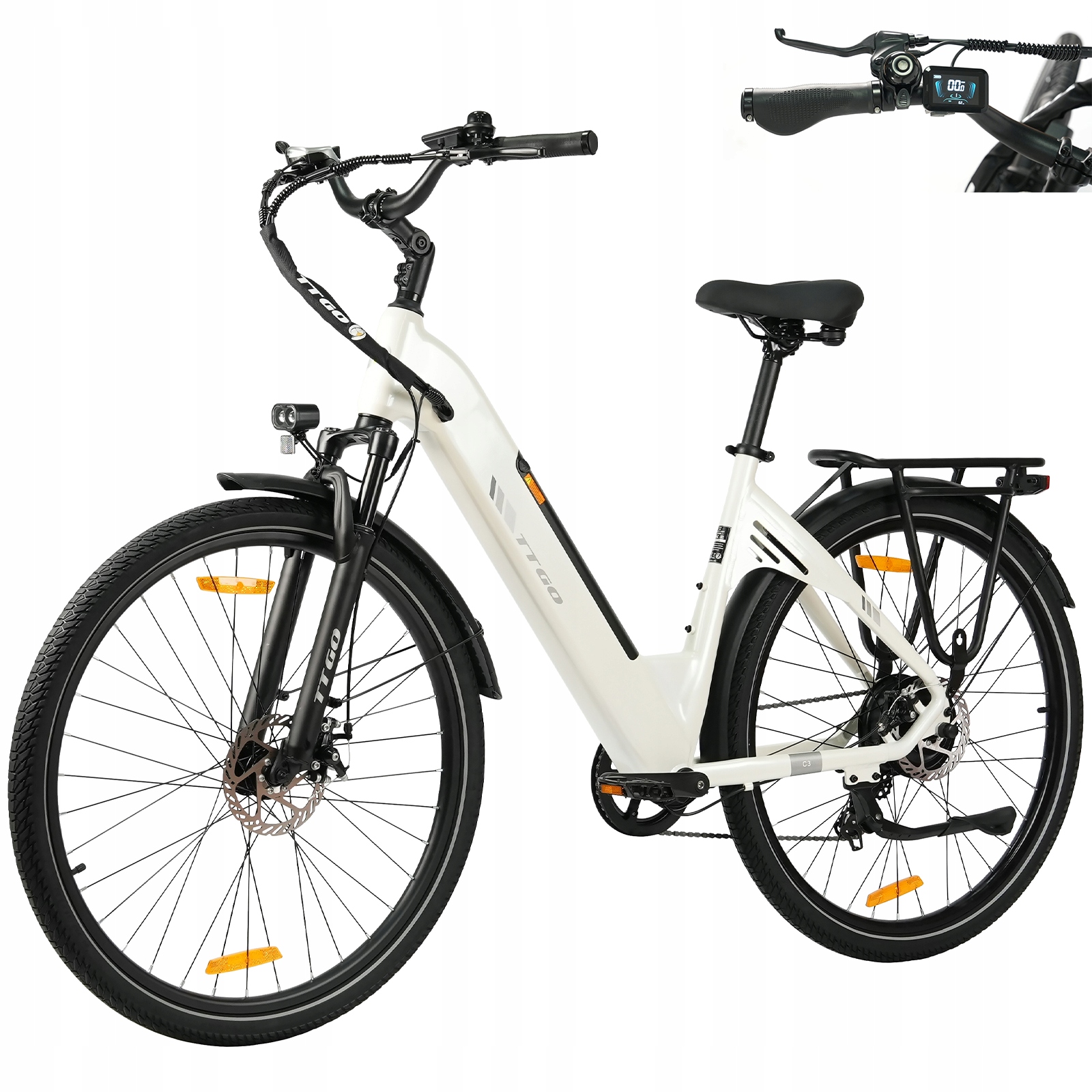 28palcové elektrokolo Ttgo C3 Se City bike 36V18AH 250W 120KM 25km/h 2026 nový
