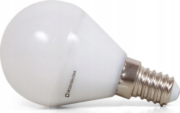 

Żarówka Led Smd G45 E14 420lm Biała Ciepła Kulka