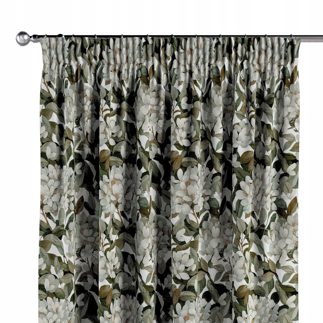 Záves na vlnitej páske 1 ks 130x260 cm zelený