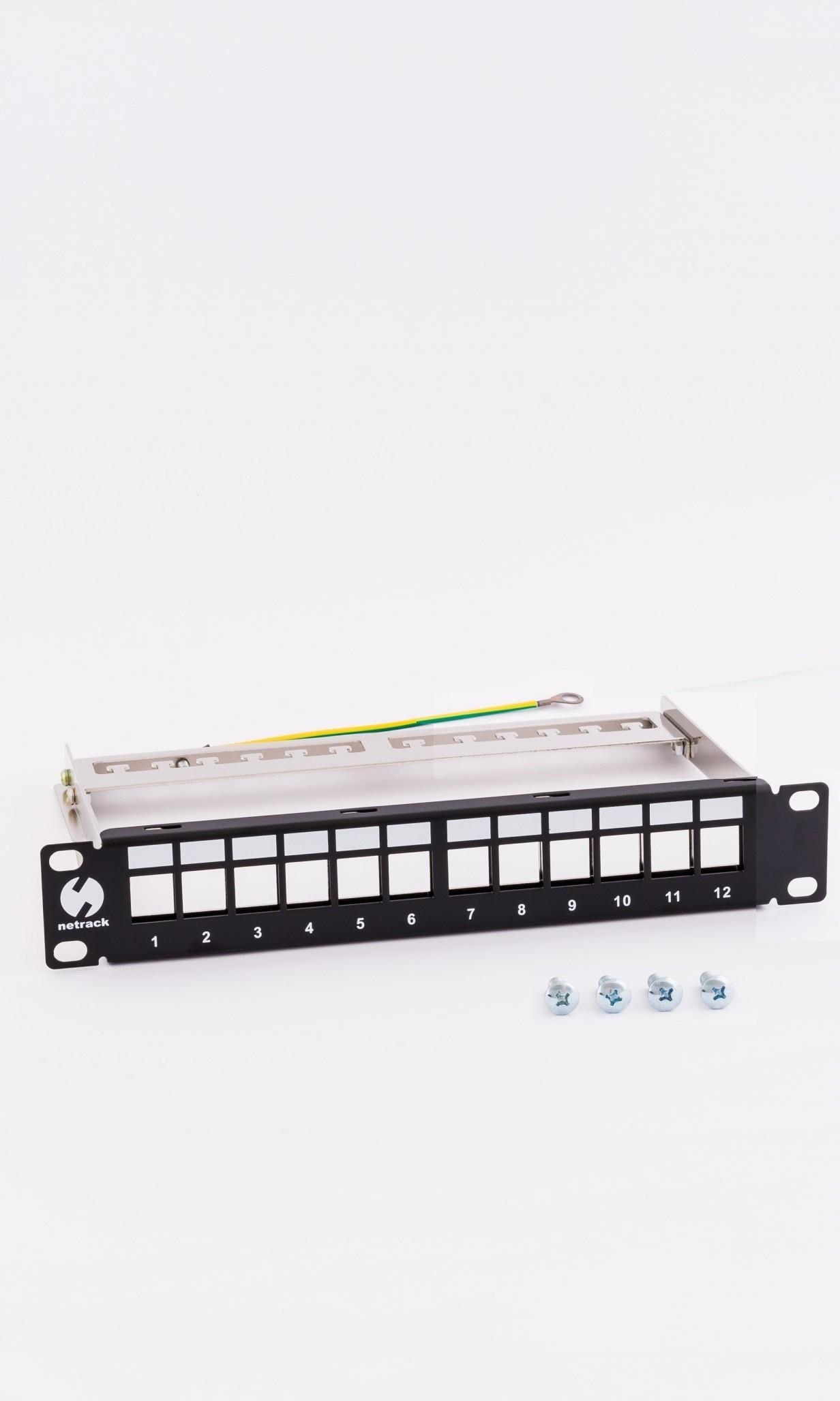 Netrack patch panel keystone 10