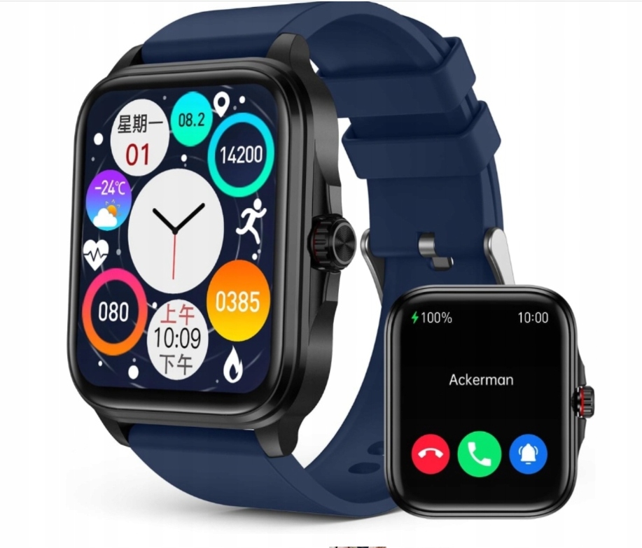 Zegarek sportowy Smartwatch Bluetooth Android iOS IP67 1,9-cala