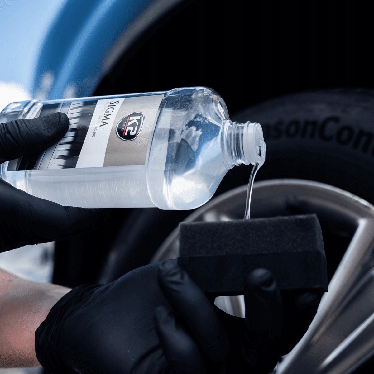 K2 SIGMA 500ML CZERNIDŁO ŻEL DO NABŁYSZCZANIA OPON PLASTIKÓW GUMY AUTA EAN (GTIN) 5906534009081