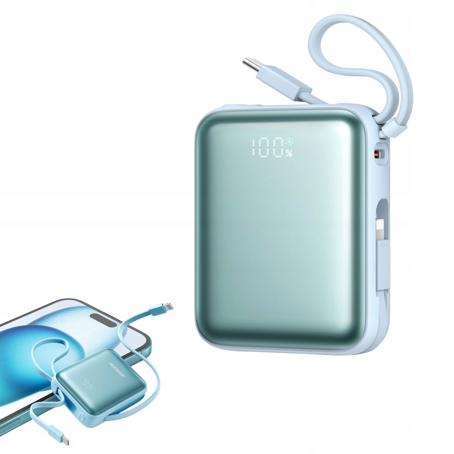 Powerbank Joyroom JR-PBF27 22,5W 10000mAh z dwoma wbudowanymi kablami nie