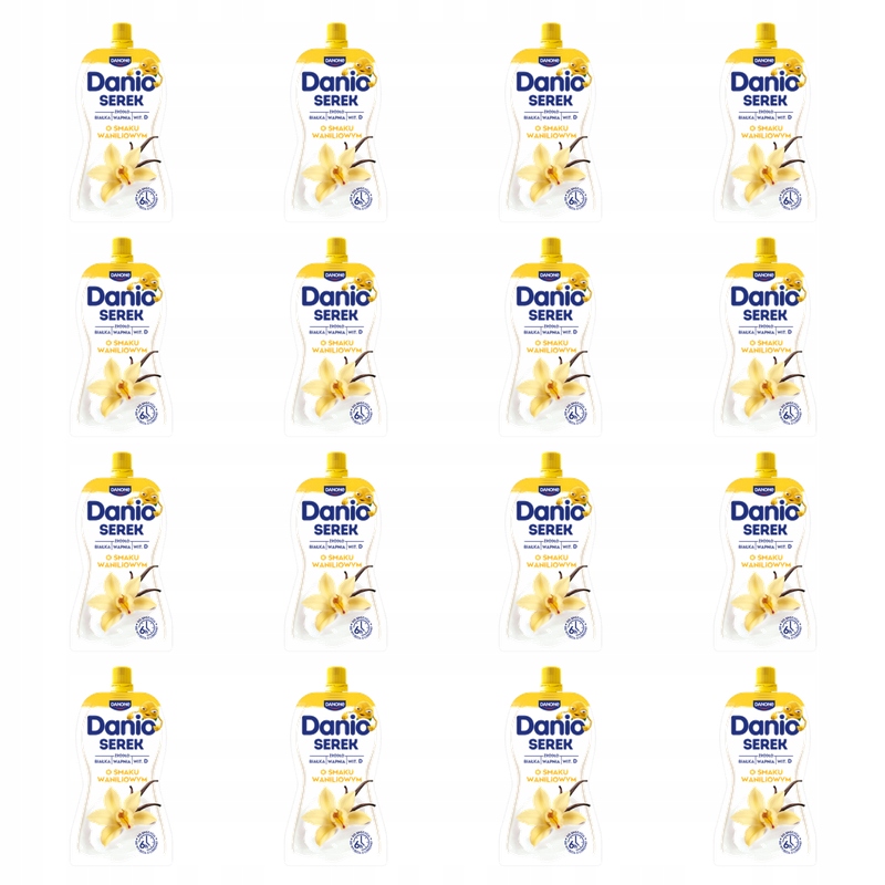 Danio Homogenizovaný sýr s vanilkovou příchutí 120 g X16